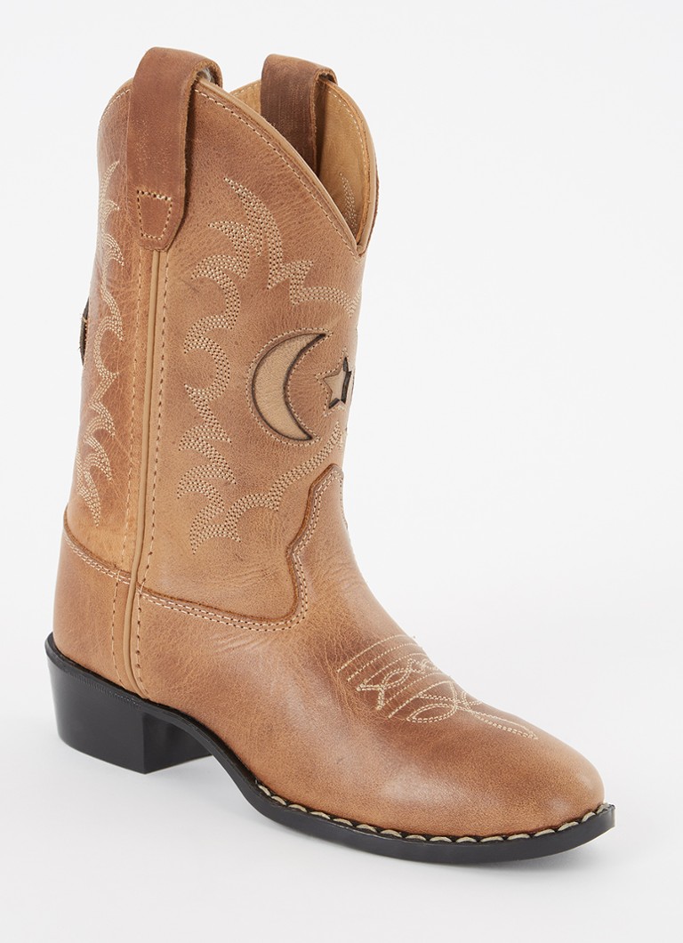 Bootstock - Twinkle cowboylaars van leer - Bruin