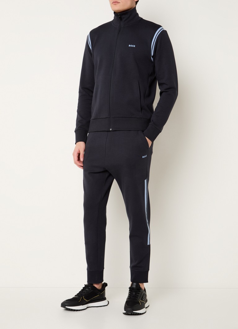 BOSS - Trainingspak met steekzakken en logo - Donkerblauw