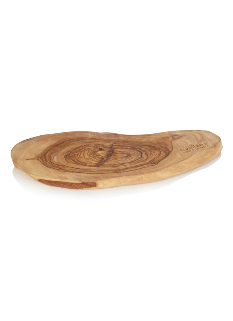 Bowls and Dishes - Planche à découper et à servir en bois d'olivier 35 cm - Naturel