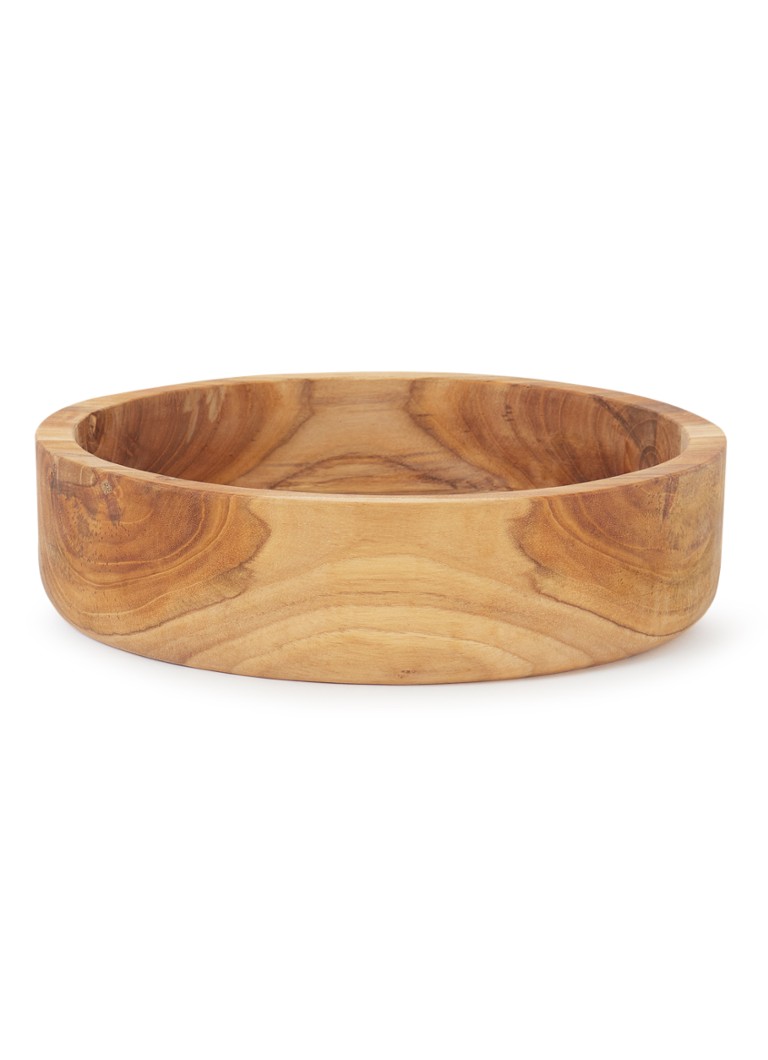 Bowls and Dishes Pure Teak Wood schaal 28 cm • Bruin • deBijenkorf.be