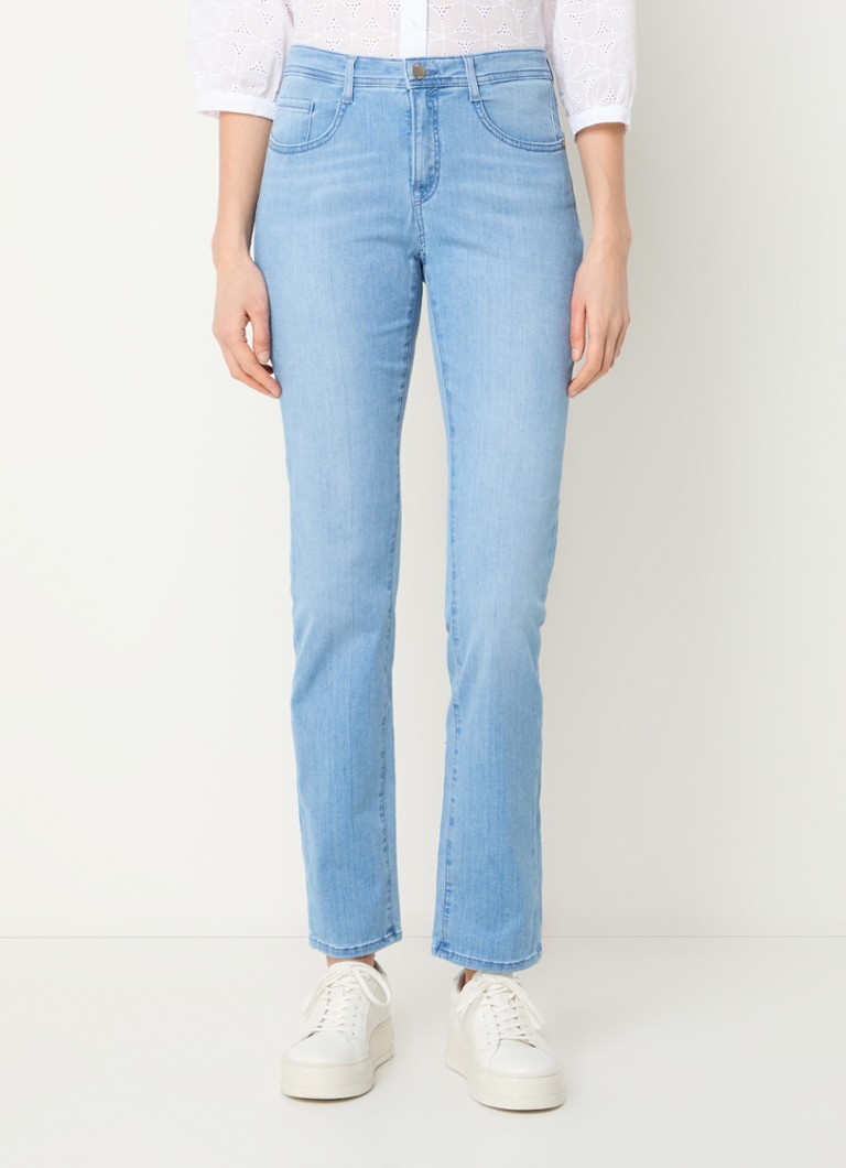 BRAX - Mary high waist slim fit jeans met steekzakken - Lichtblauw
