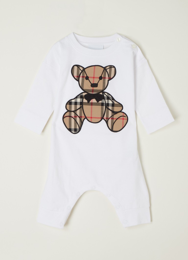 Burberry Combinaison Pour Bebe Avec Broderie De Bijenkorf