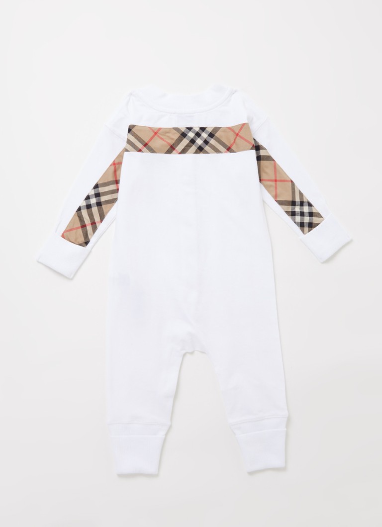 Burberry Costume Bebe Avec Bonnet Et Bavoir En Coffret Cadeau 3 Pieces De Bijenkorf