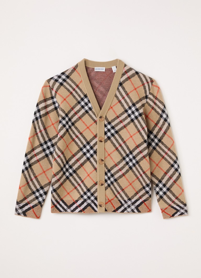 Burberry - Graham fijngebreid vest van wol - Beige