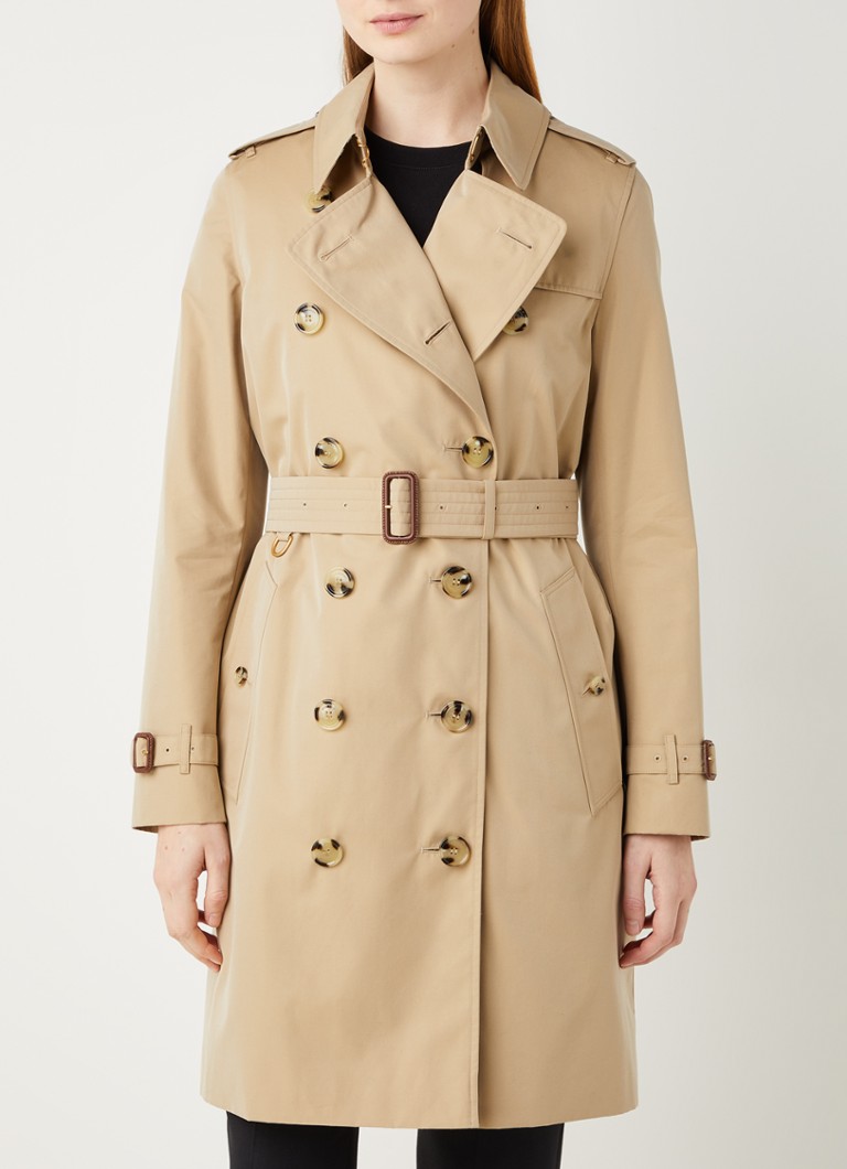 meteoor mout Sui BURBERRY Kensington double-breasted trenchcoat met ceintuur • Beige •  deBijenkorf.be