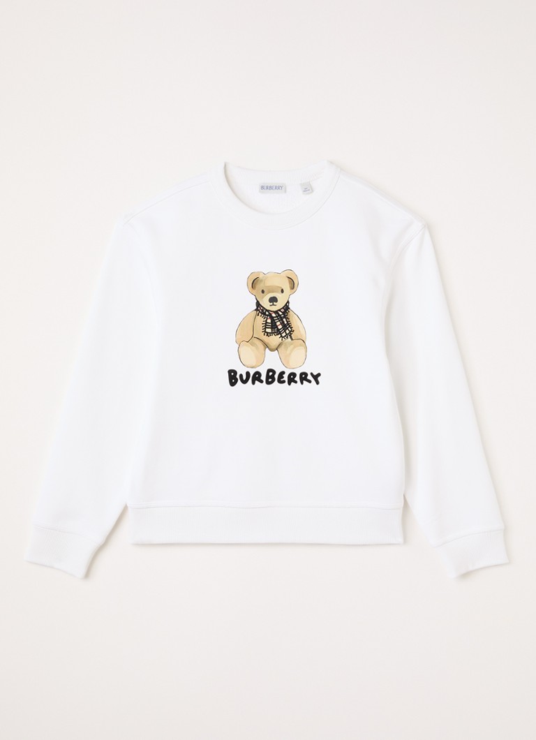 Burberry - Mathew sweater met logoprint - Wit