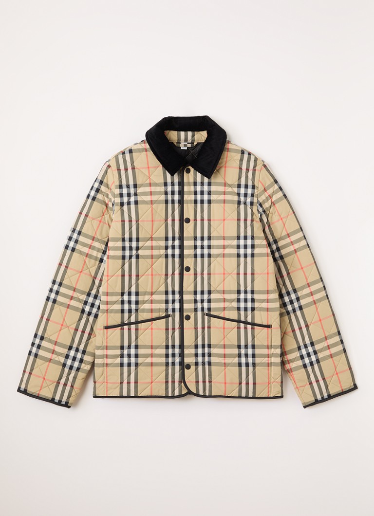 Burberry - Milo gewatteerd jack met quilt patroon - Beige