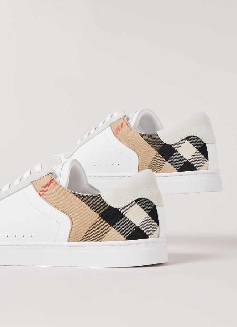 verschijnen muis Christus BURBERRY Reeth sneaker van kalfsleer • Wit • deBijenkorf.be