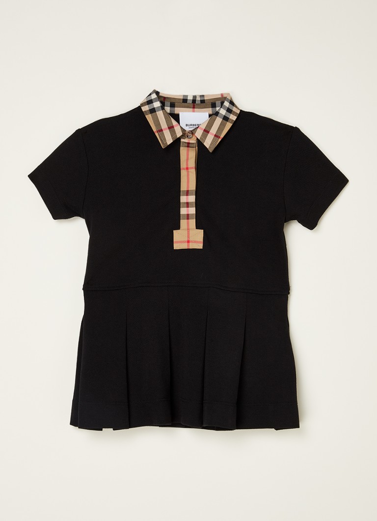 BURBERRY - Robe chemise Sigrid avec col polo - Noir