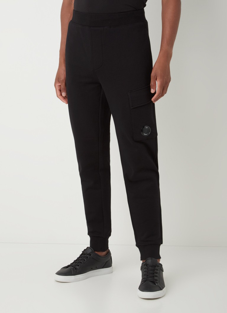 C.P. Company - Tapered fit joggingbroek met steekzakken - Zwart