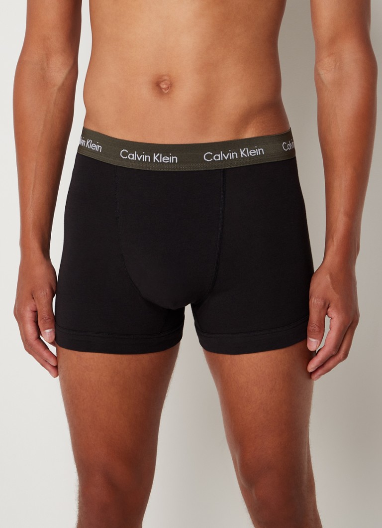 Calvin Klein - Boxer avec bande à logo, lot de 3 - Noir