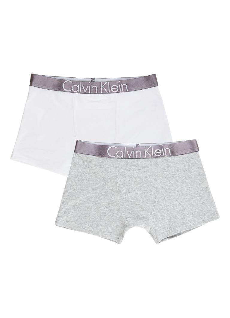 Calvin Klein - Boxershorts in uni in 2-pack - Wit