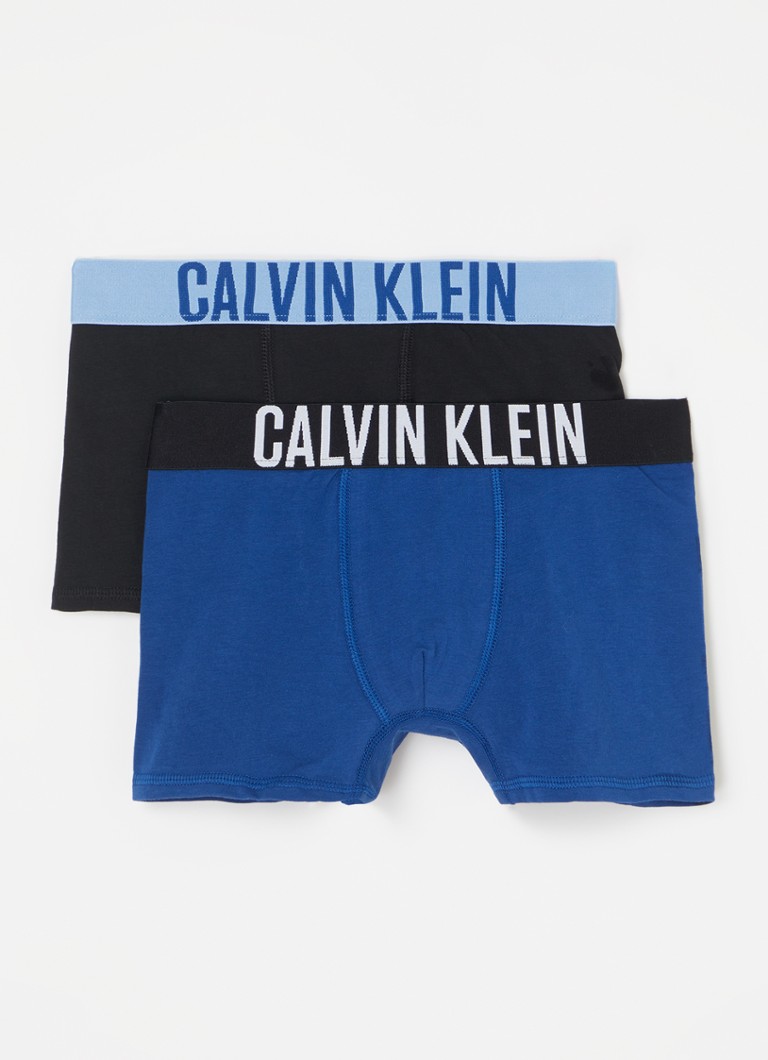 Calvin Klein - Boxershorts met logoband in 2-pack  - Blauw