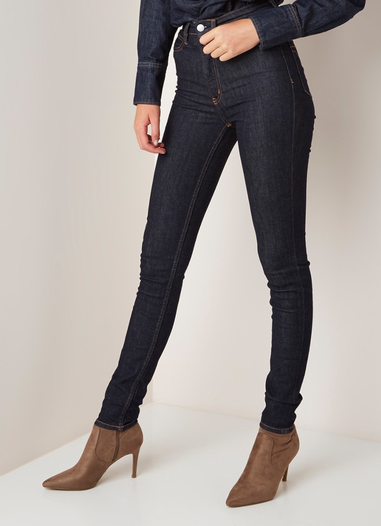 Calvin Klein - Calvin Klein High waist skinny jeans met stretch - Indigo