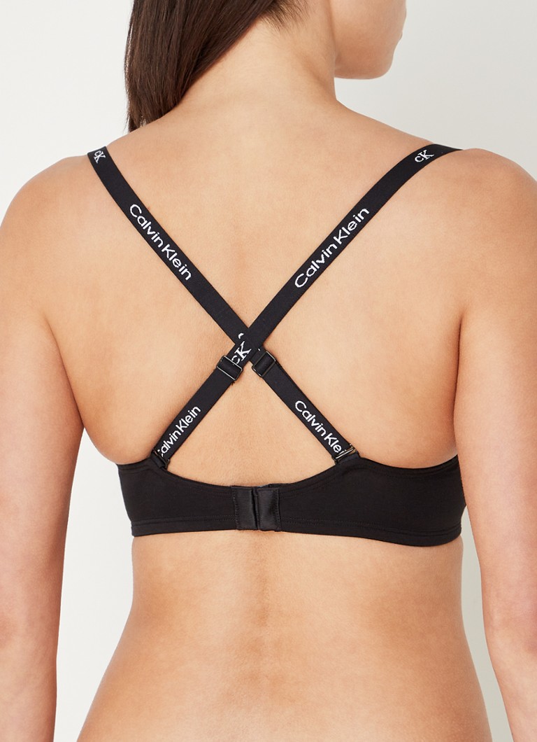 Calvin Klein Voorgevormde strapless push-up bh • Zwart • de Bijenkorf