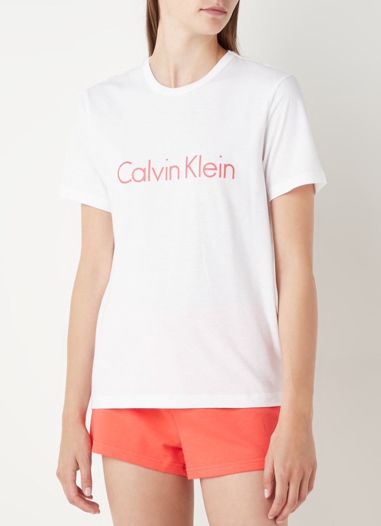 Calvin Klein - Haut de pyjama Cami avec logo - Blanc