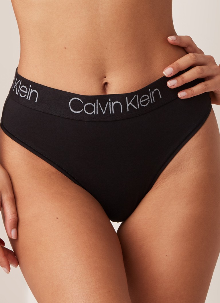 Calvin Klein String met logoband • Zwart •