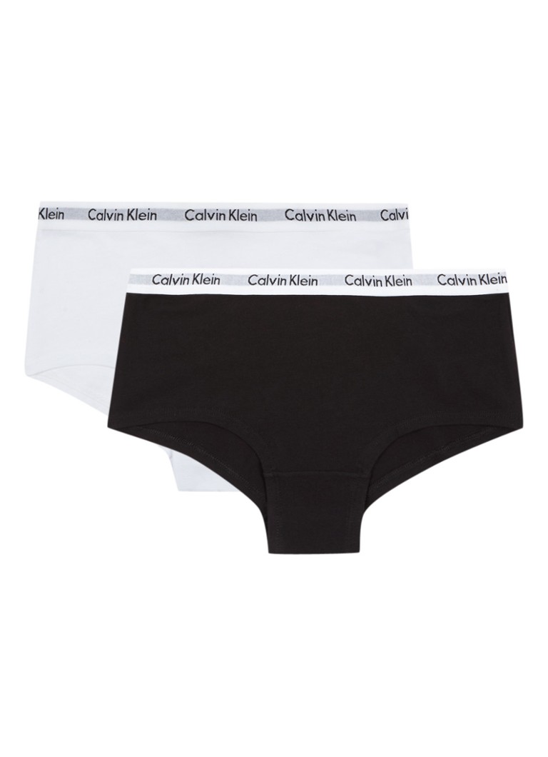Calvin Klein - Hipster met logoband in 2-pack  - Zwart