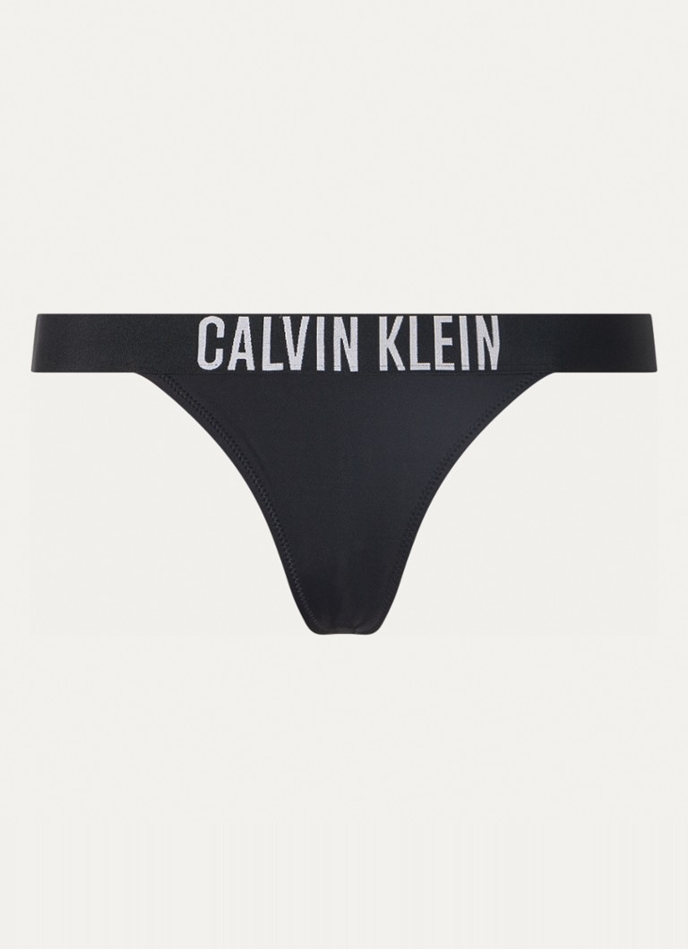 Calvin Klein String met logoband • Zwart • de Bijenkorf