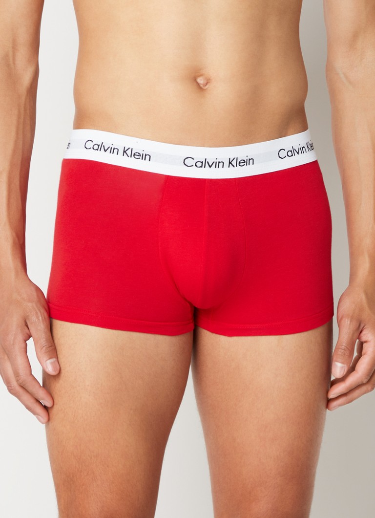 Calvin Klein - Lot de 3 boxers taille basse Trunk 2664 - Bleu foncé