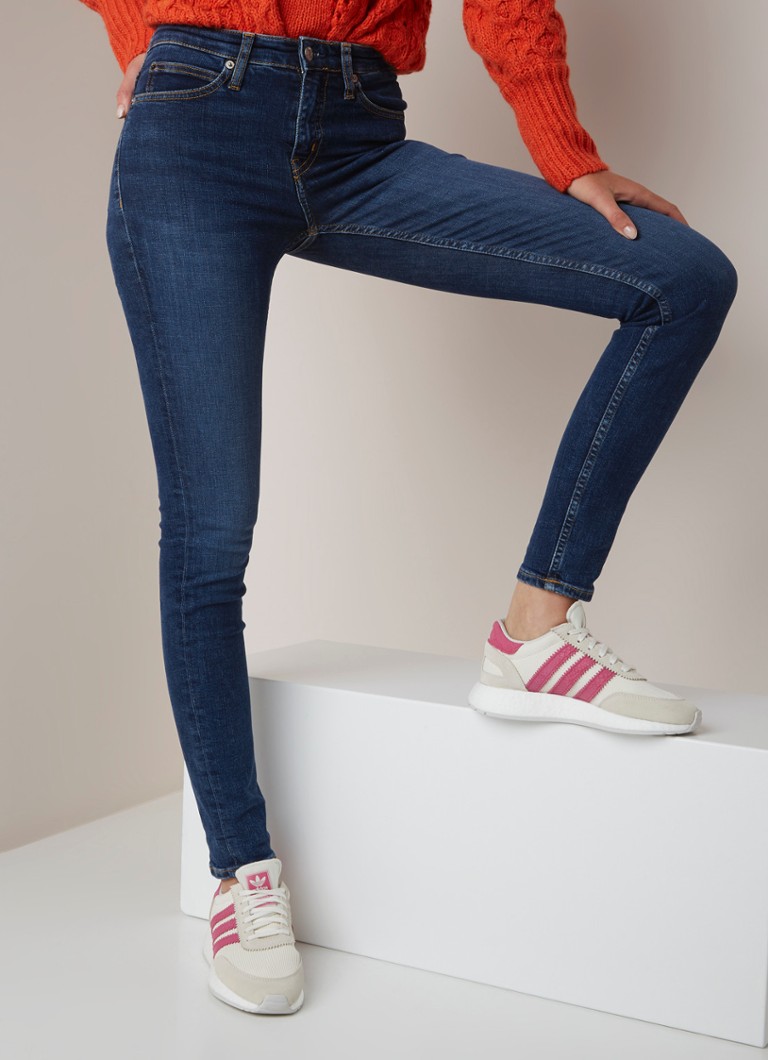 Calvin Klein - Mid waist skinny fit jeans met medium wassing - Jeans