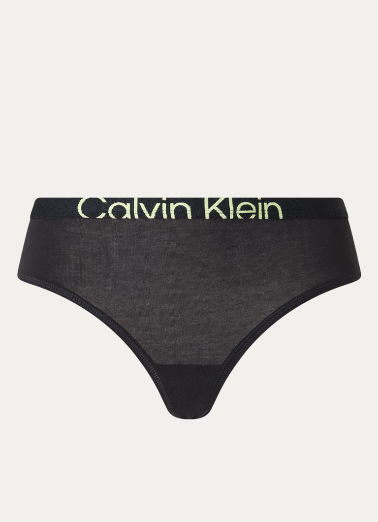 Calvin Klein String met logoband • Zwart • de Bijenkorf