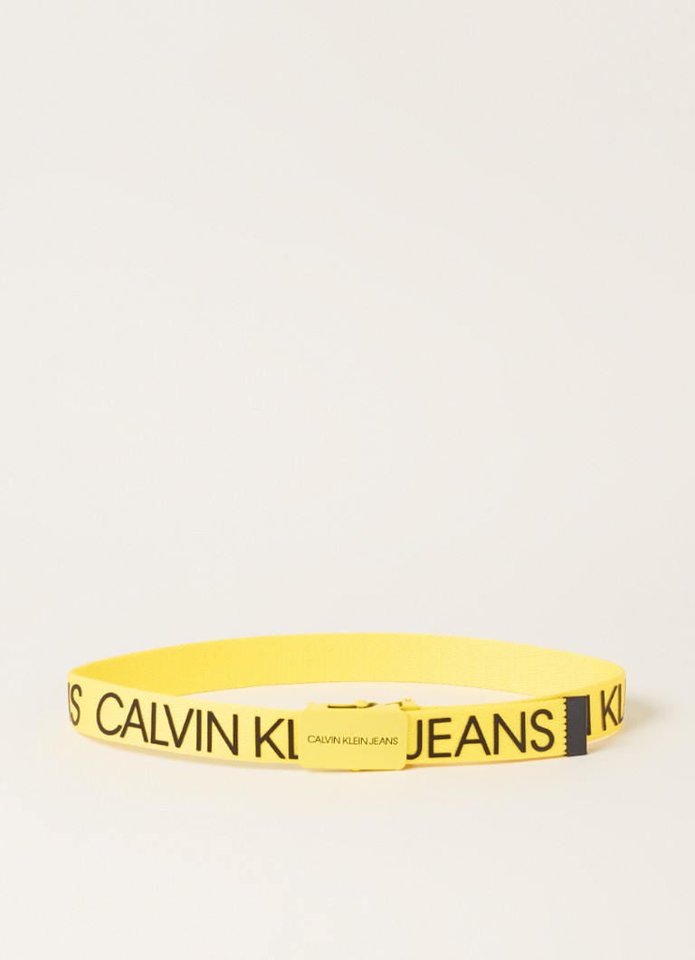 Calvin Klein - Riem met logo - Geel