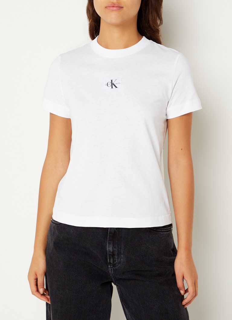 Calvin Klein - T-shirt avec logo - Blanc