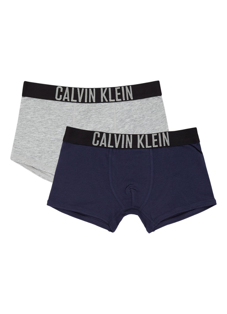 Calvin Klein - Trunk boxershorts in 2-pack - Grijs