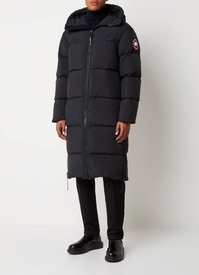 Canada Goose Lawrence longline puffer jas met donsvulling • Zwart ...