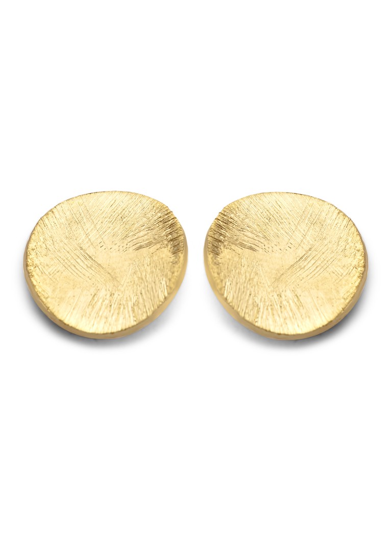 Casa Jewelry Satin oorknopjes verguld • Goud • deBijenkorf.be