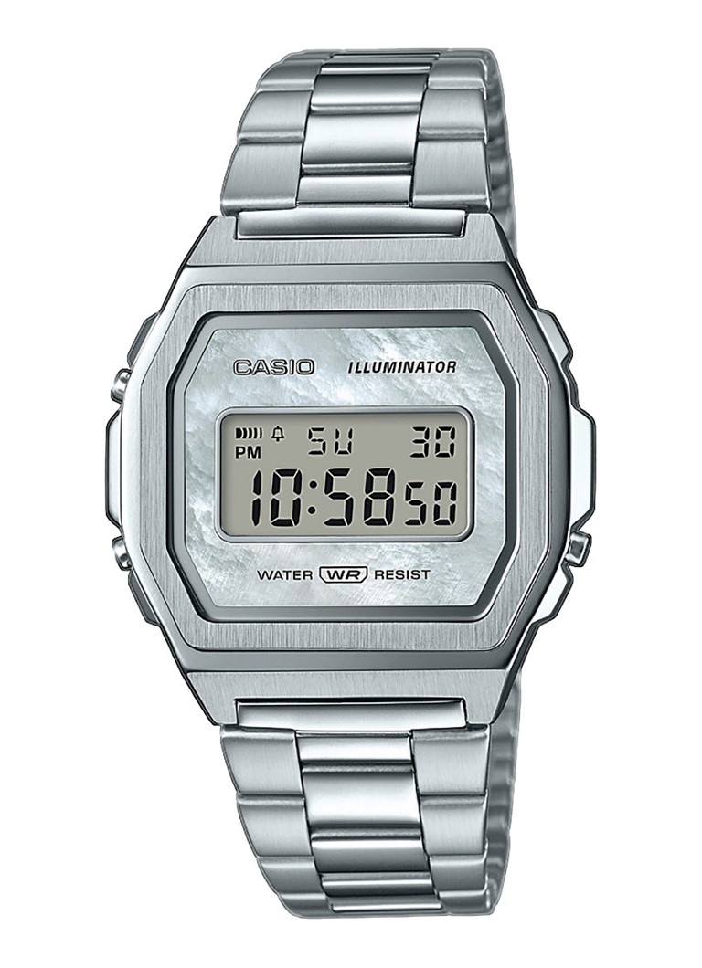 Casio - Vintage Iconic horloge A1000D-7EF - Zilver