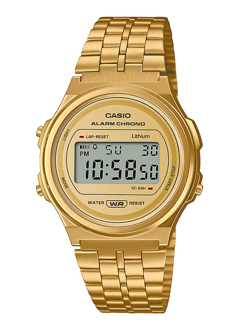 goud casio horloge