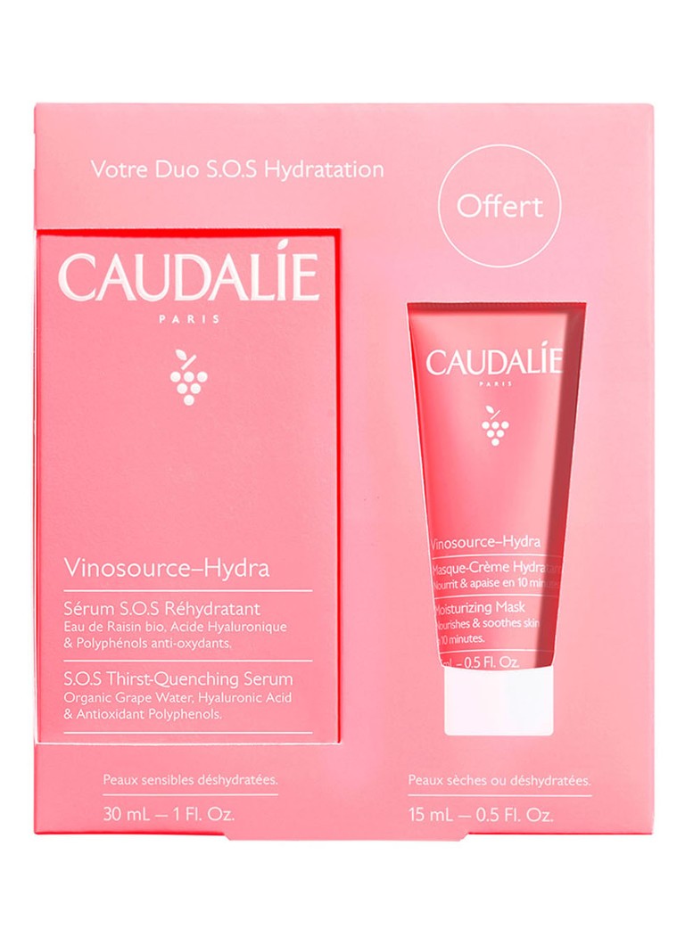 Caudalie - S.O.S Hydratatie Duo Vinosource-Hydra Set - Limited Edition verzorgingsset - Multicolor