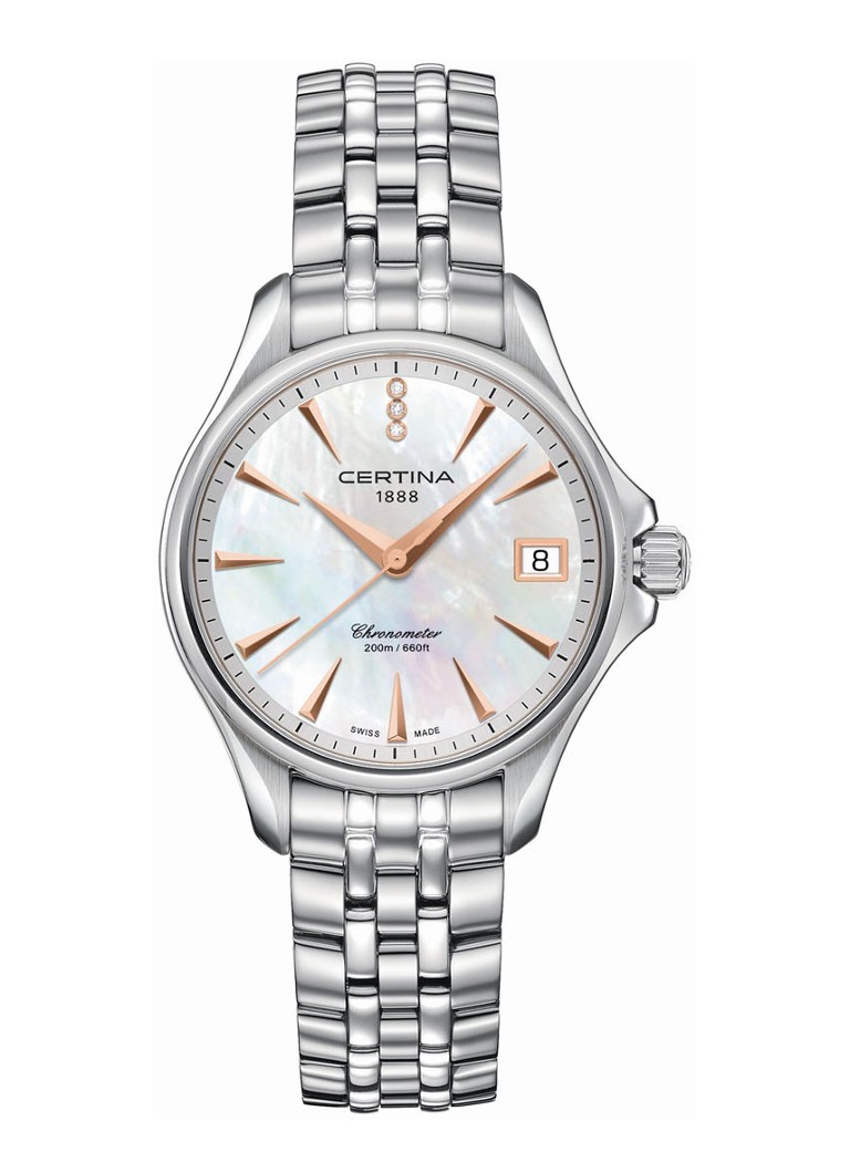 Certina - DS Action Lady Diamonds horloge C0320511111600 - Zilver