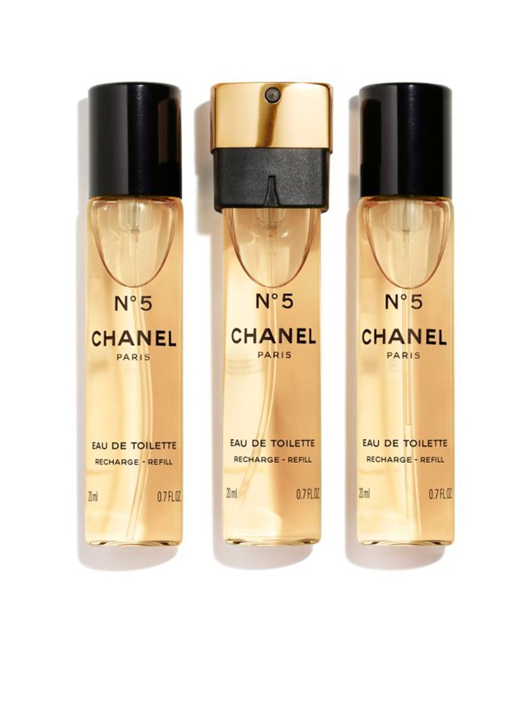 CHANEL EAU DE TOILETTE TASVERSTUIVER NAVULLING SET VAN