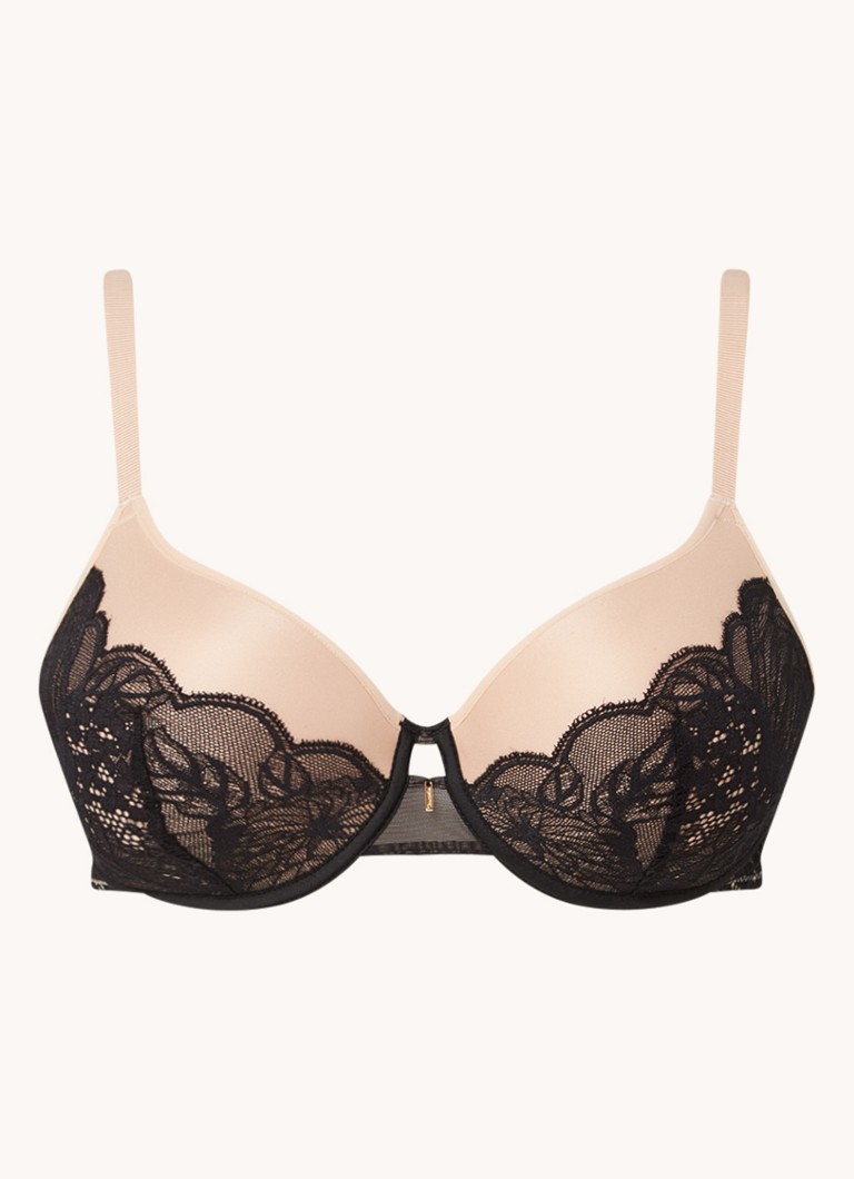 Chantelle Midnight Flower voorgevormde bh met kant • Zwart •