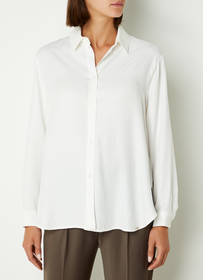 Cinque - Ciparis blouse van satijn  - Wit
