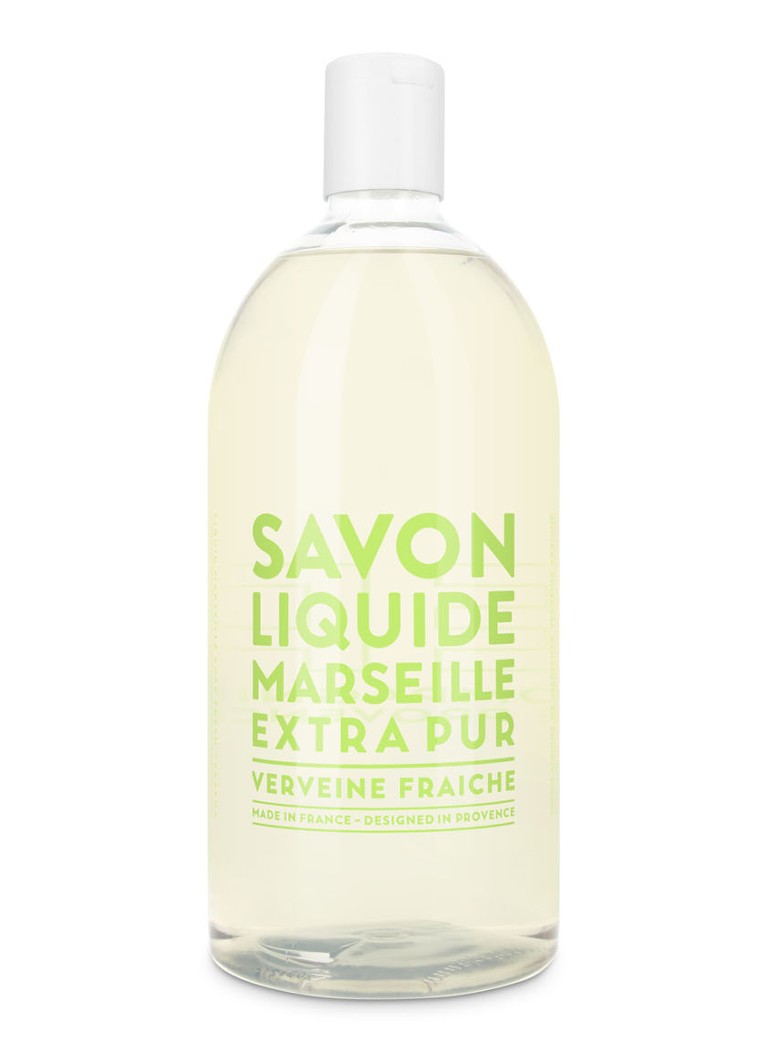Compagnie de Provence - Fresh Verbena Liquid Mariseille Soap -recharge de savon pour les mains et gel douche 1 litre - null