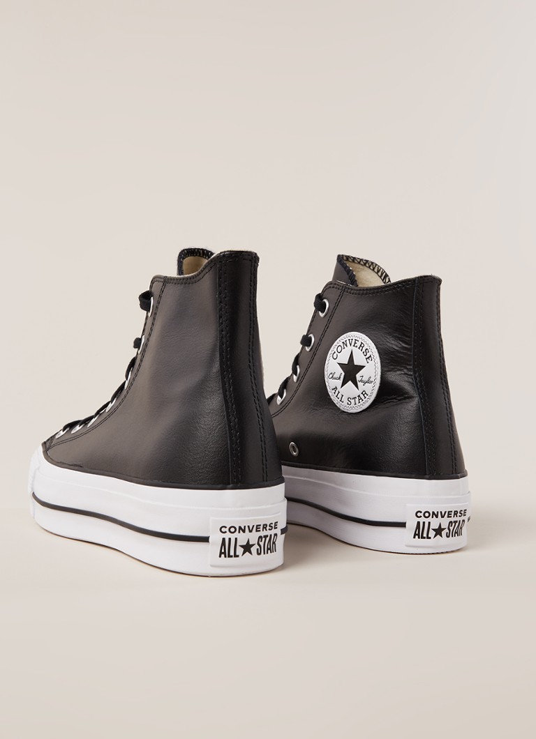 Referendum Offer gewoontjes Converse All Star sneaker van leer • Zwart • deBijenkorf.be