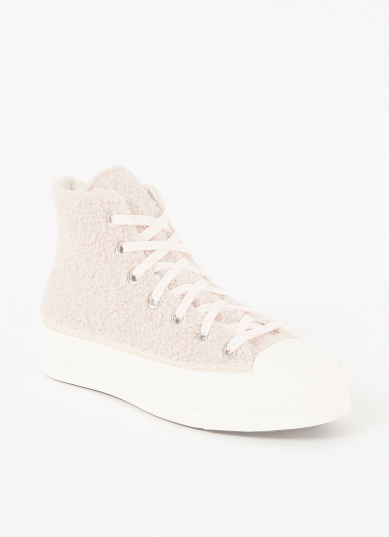brown cozy club platform chuck taylor all star