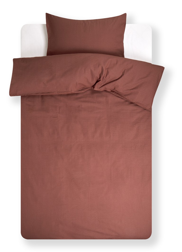 Crisp Sheets - CRISP dekbedovertrekset van katoen - inclusief kussenslopen - Bordeauxrood