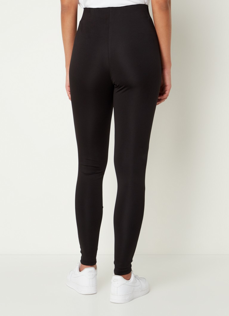 Daily Paper Egin high waist skinny fit legging met logoprint • Zwart •