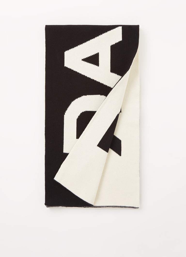 Daily Paper - Elogo sjaal van katoen met logoprint 175 x 25 cm - Creme