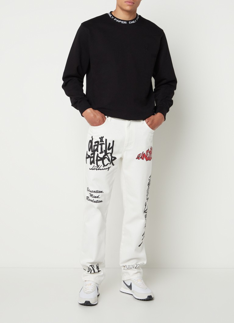 Daily Paper Erib sweater met logoband • Zwart • deBijenkorf.be