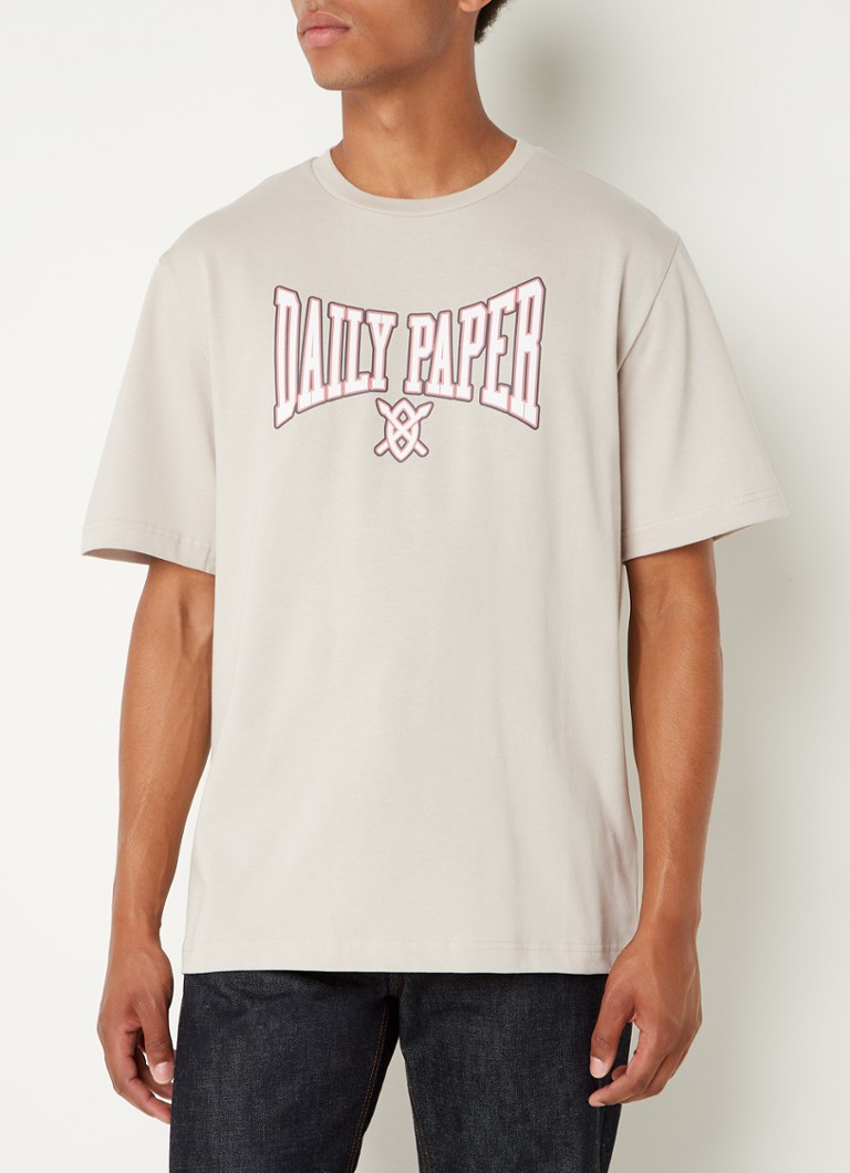 Daily Paper - Nirway T-shirt met logoprint - Beige