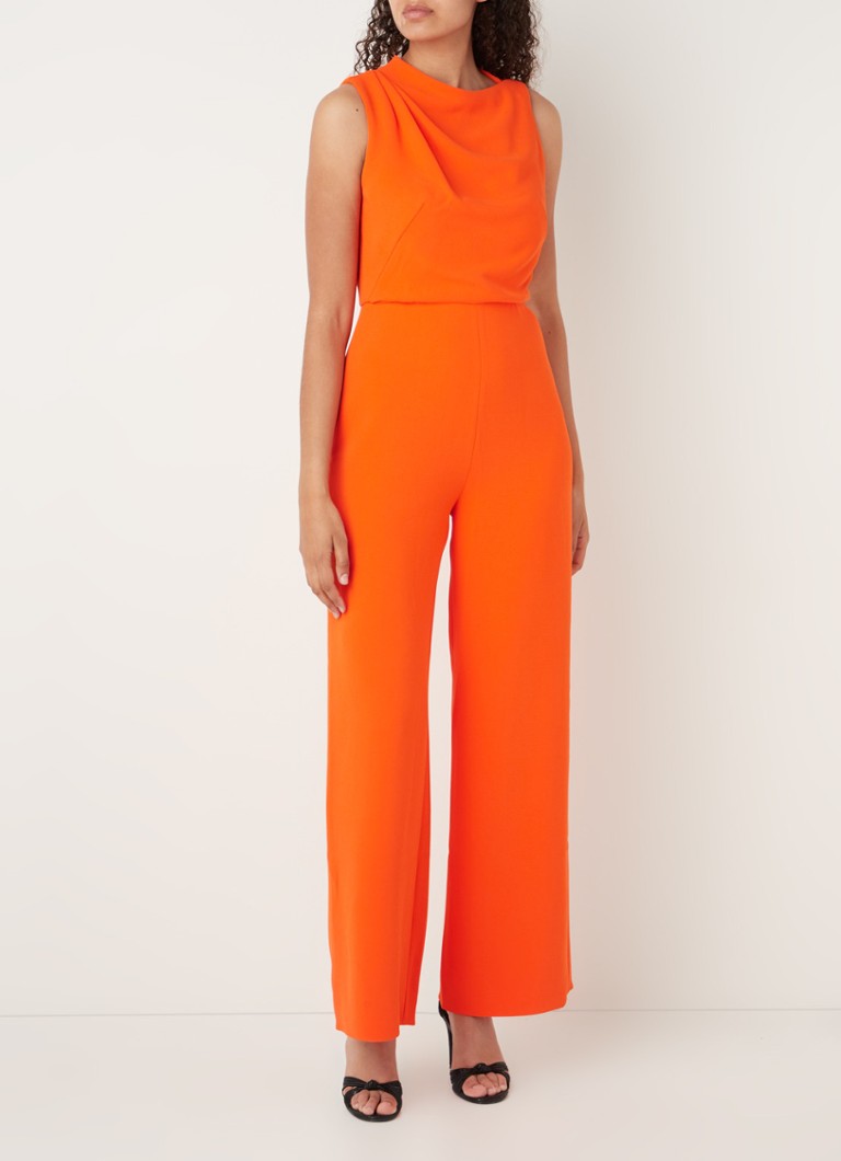 Damsel in a Dress - Jovie wide fit jumpsuit met plooidetail - Oranje