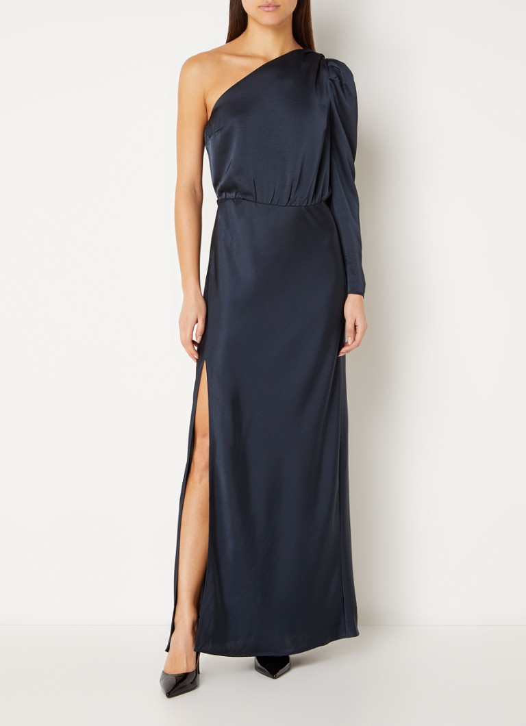 Lange Strapless Off Shoulder Prom Jurk Satijn Liefje Formele Avondfeest