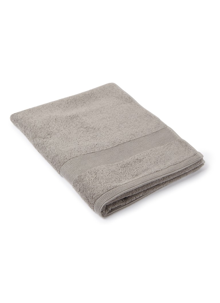 de Bijenkorf Home - Organic Softness badhanddoek - 550 gr/m2 - 60 x 110 cm - Middengrijs