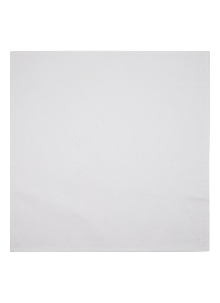 De Witte Lietaer - Sonora servetten van katoen 50 x 50 cm - Wit